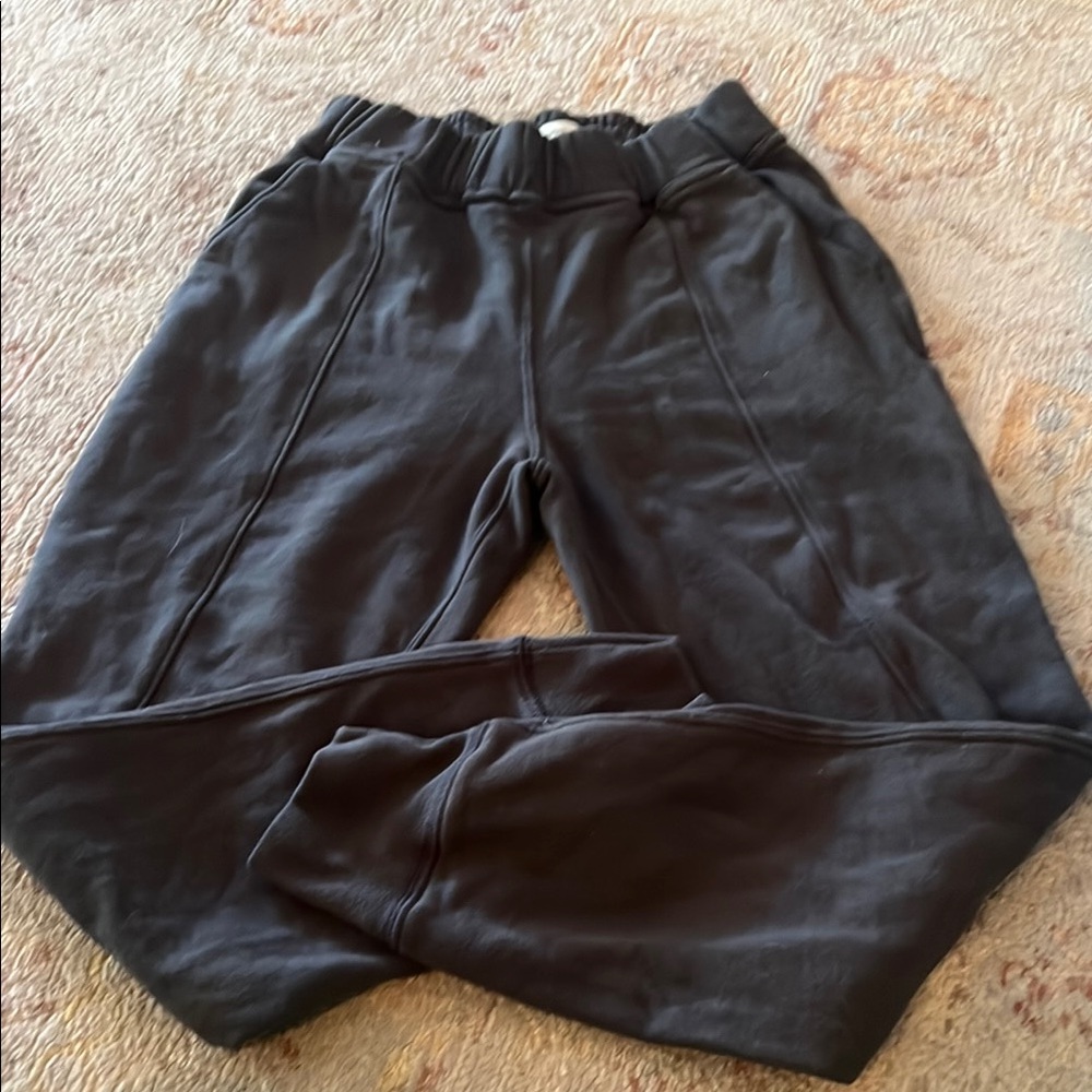 Abercrombie & Fitch Black Track Pants Relaxed Fit Joggers